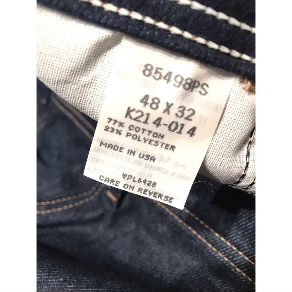 NWOT Wrangler Stretch Denim Jeans 48x32 Dark Wash - Picture 5 of 6